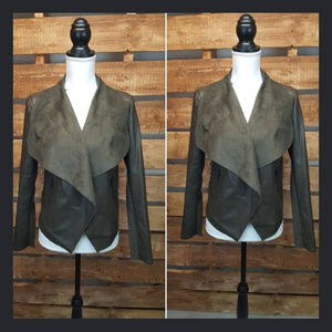 NWT Bagatelle Green Faux Leather Jacket Sz Large